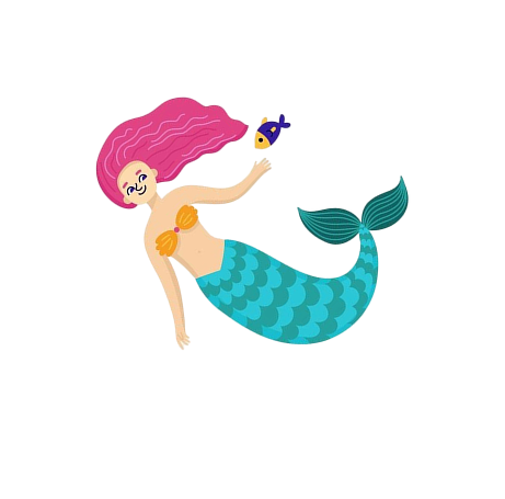 Mermaid character illustration